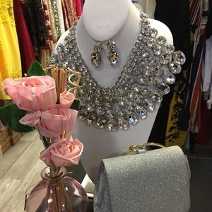 Statement Necklace and Earrings